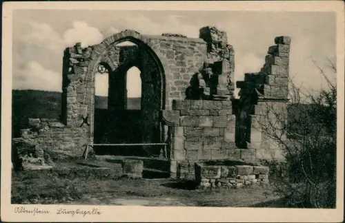 Ansichtskarte Altenstein-Maroldsweisach Burgruine 1949