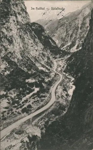 Ansichtskarte Halltal-Absam Salzstraße Alpen 1907