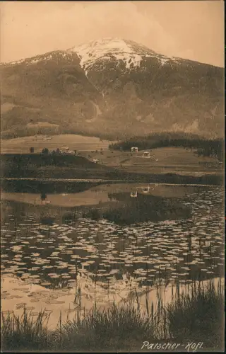 Ansichtskarte Igls Patscherkofel Häuser See mit Seerosen 1906