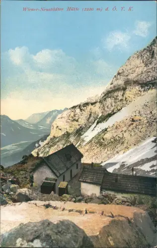 Ansichtskarte Ehrwald Wiener Neustädter Hütte (2220 m) d. Ö. T. K. 1913