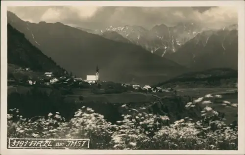 Arzl im Pitztal Blick von der Wiese zur Stadt - Stimmungsbild 1930