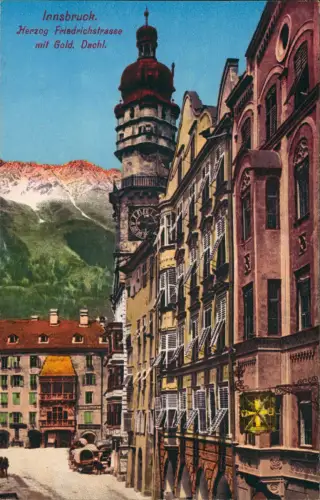 Ansichtskarte Innsbruck Herzog Friedrichstraße 1914