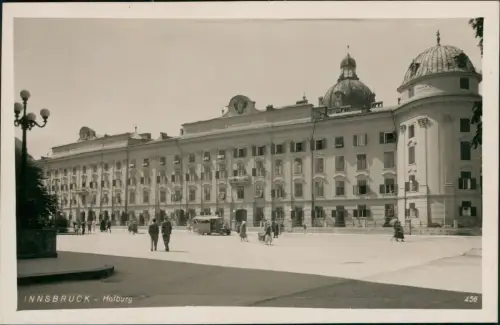 Ansichtskarte Innsbruck Hofburg Autos 1935