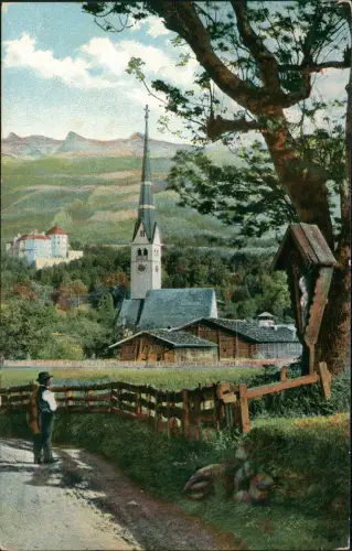 Ansichtskarte Amras-Innsbruck Bauer an der Stadt 1913