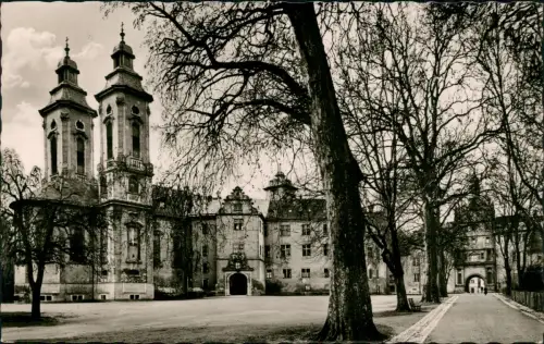 Bad Mergentheim Hoch- u. Deutschmeisterschloss Straßenpartie 1959
