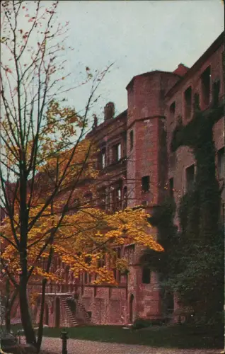 Ansichtskarte Heidelberg Heidelberger Schloss Ruine 1910