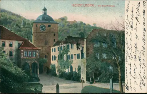 Ansichtskarte Heidelberg Partie am Ruprechtsbau 1909