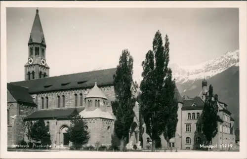 Ansichtskarte Innsbruck Pfarrkirche Pradl - Straße 1930