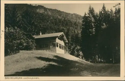 Ansichtskarte Bad Heilbrunn Jagdhaus Hartl 1933