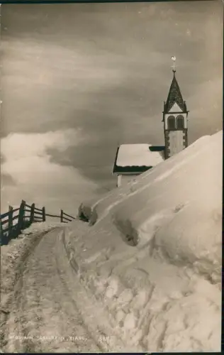 Ansichtskarte Sellrain Sankt Quirin im Winter 1929