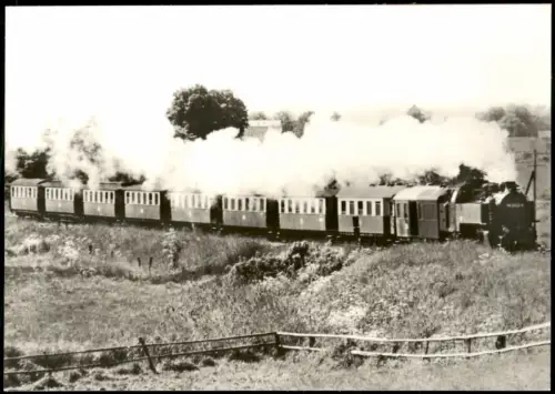 Ansichtskarte Kühlungsborn Dampflokomotive OT Fulgen Zug 1977