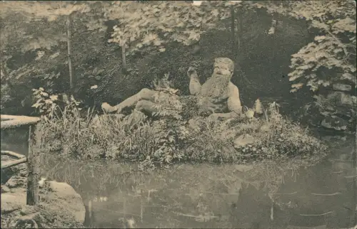 Ansichtskarte Heidelberg Partie am Neptunsweiher Stadtteilansicht 1910
