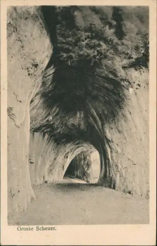 Ansichtskarte Heubach (Württemberg) Rosenstein Gänge 1923 gel. Posthorn