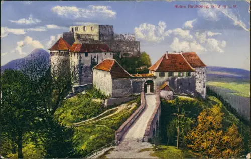 Ansichtskarte Schwäbisch Gmünd Ruine Hohenrechberg - Künstlerkarte 1925
