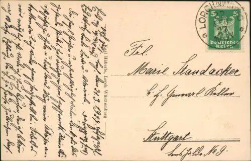 Ansichtskarte Lorch Genesungsheim Württemberg 1927