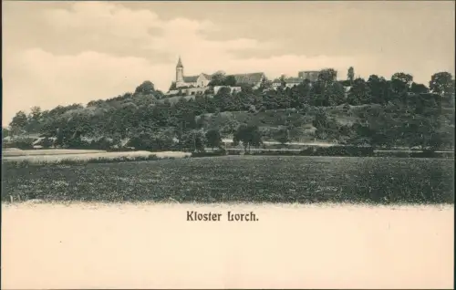 Ansichtskarte Lorch Blick auf das Kloster 1908