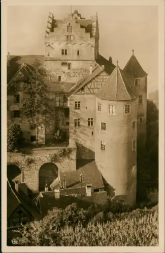 Ansichtskarte Meersburg Blick auf das alte Schloß 1936