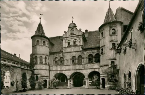 Ansichtskarte Konstanz Bodensee Rathaushof 1962