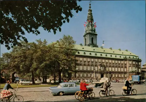 Postcard Kopenhagen København Schloss Slot Christiansborg 1980