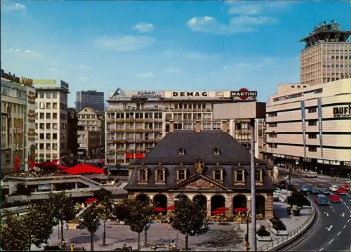 Ansichtskarte Frankfurt am Main Hauptwache Straße Kaufhof 1968