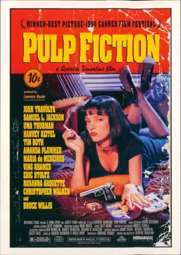 Ansichtskarte  Film Kino Pulp Fiction (1994) Quentin Tarantino 1994