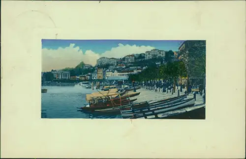 Ansichtskarte Luzern Lucerna Stadtpartie Boote 1911