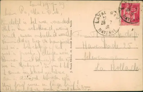 Laval (Mayenne) Vieux logis de la Grande Rue et des Serruriers 1939