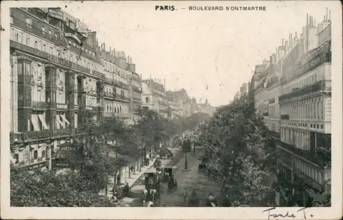 CPA Paris Boulevard Montmartre Kutschen 1903