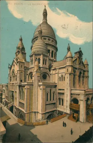 CPA Paris Basilika Sacre-Coeur 1922