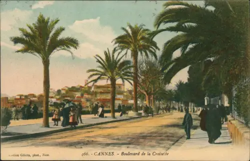 CPA Cannes Boulevard de la Croisette 1911