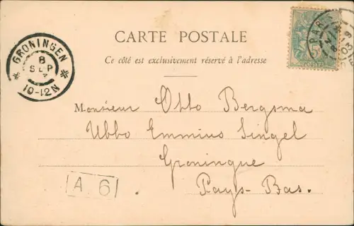 CPA Paris Champs-Elysées - Restaurant Paillard 1903