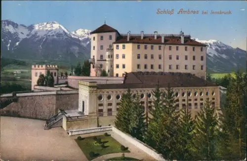 Ansichtskarte Amras-Innsbruck Schloss Ambras (Castle in Austria) 1910