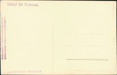 Ansichtskarte .Tirol Tirol Panorama Kampl Im Stubaital 1930