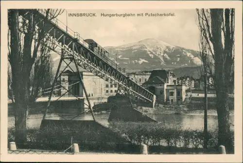 Ansichtskarte Innsbruck Hungerburgbahn mit Patscherkofel 1910