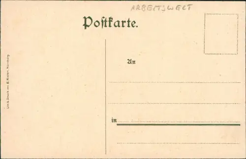 Ansichtskarte  Spanischer Kragen für Trunkenbolde Mittenalter 1922