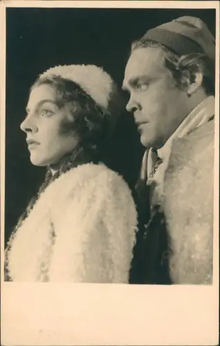 Ansichtskarte  Evelyn Hirth mit Mann Sängerin Oper Fotokarte 1940