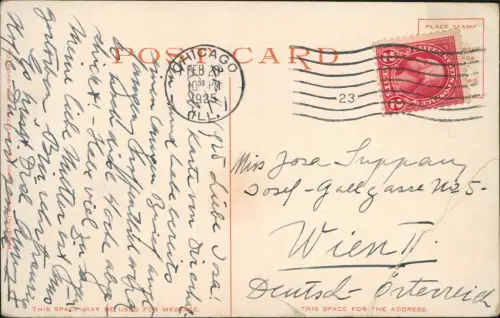 Postcard Wyoming Yellowstone-Nationalpark Dining Room 1925