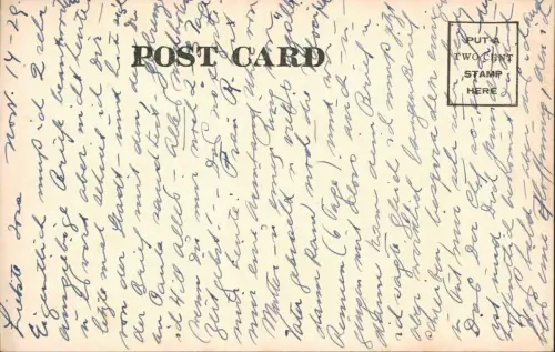 Postcard Chicago A night scene of the bughouse 1940