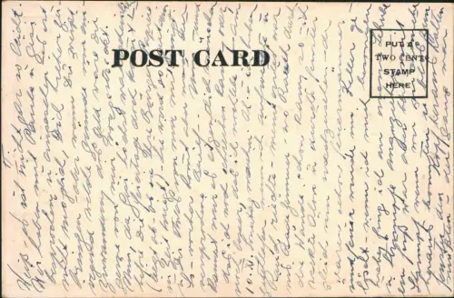 Postcard Chicago RIVERVIEW PARK Risenrad Achterbahn 1932