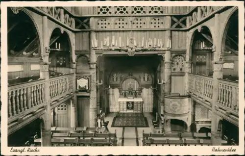 Ansichtskarte Hahnenklee-Goslar Evangl. Kirche - Altar 1932