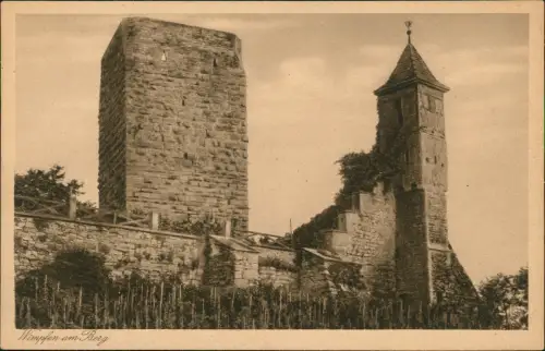 Ansichtskarte Bad Wimpfen Roter Turm und Nürnberger Türmchen 1928