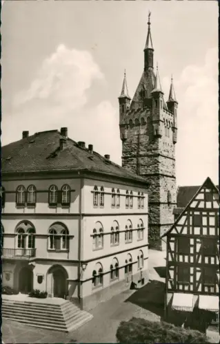 Ansichtskarte Bad Wimpfen Rathaus u. Blauer Turm 1963