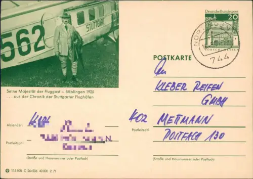 Ansichtskarte Böblingen 115 508 C 26/206 40 000 2.71 LORSCH 8982 1974