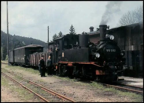 Ansichtskarte Carlsfeld-Eibenstock Lokomotive Dampflokomotive 1996