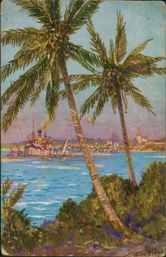 Postcard Daressalam Deutsch Ostafrika Kolonie - Kriegsschiff 1915