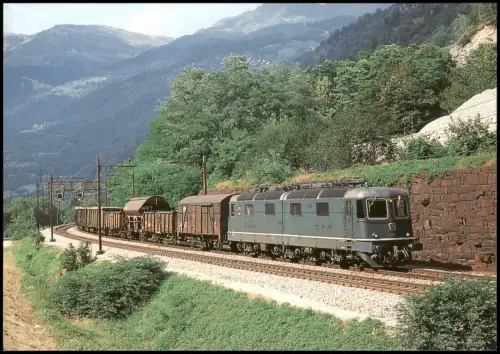 Ansichtskarte Faido Elektro-Schnellzuglokomotive Re 6/6 Nr. 11601 1998