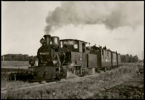 .Mecklenburg-Vorpommern Dampflokomotive 99 4653 der Rügenschen Kleinbahnen 1974
