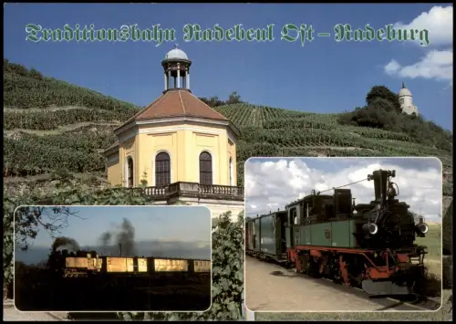 .Sachsen Traditionsbahn Radebeul Ost-Radeburg mit Belvedere und Jacobstein 2000