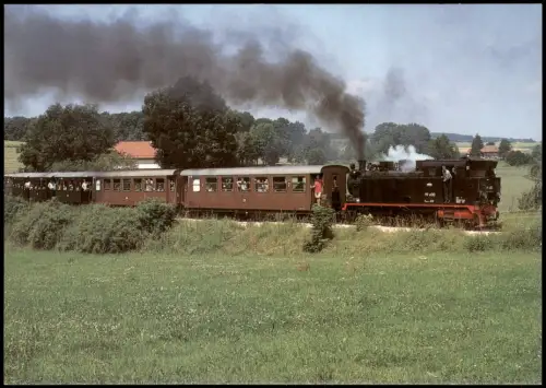 Ansichtskarte .Baden-Württemberg Dampflok 99 4010 mit Öchsle-Museumszug 1996