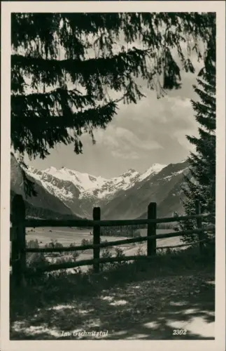 Ansichtskarte Gschnitz Tirol Gschnitztal Blick auf die Bergkette 1930
